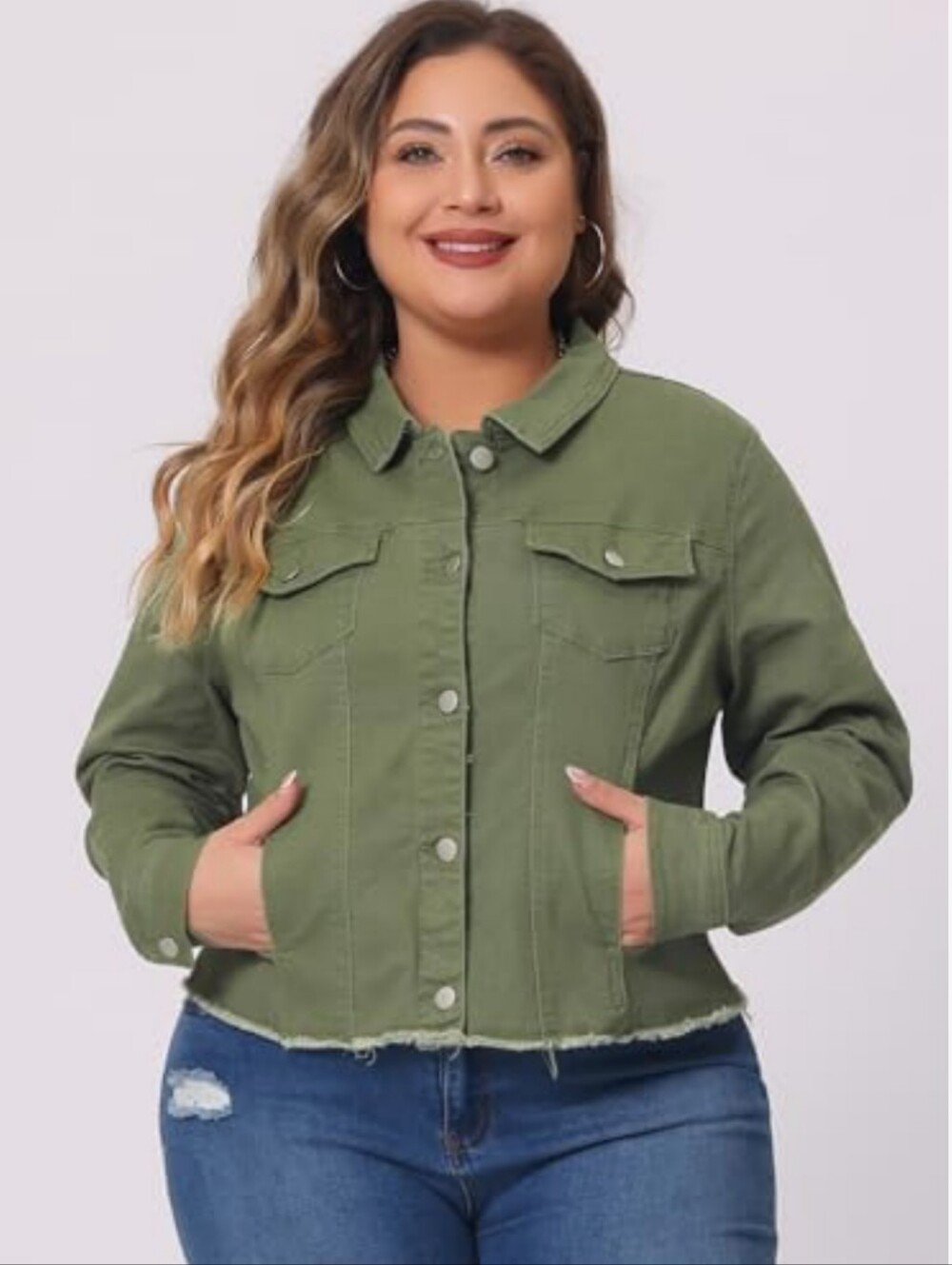 BACCINI Women's Utility Jacket in Green